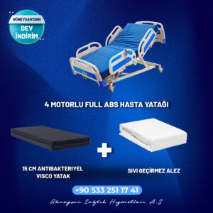 4 Motor Full ABS Hasta Yatağı - Set 2