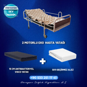 2 Motor Eko Hasta Yatağı - Set 2